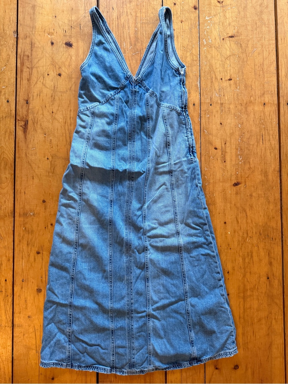 Zara Light Blue Denim Dress Small